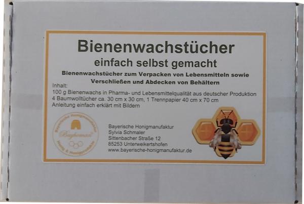4 Bienenwachstücher zum selber machen
